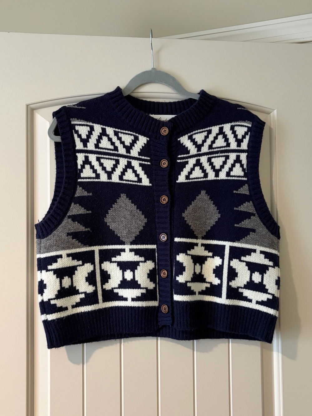 Western Aztec Sweater Vest